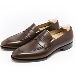 Brown penny loafer main