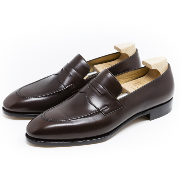 dark brown penny loafer main