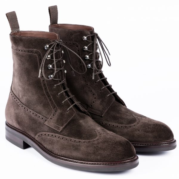Brown suede boot