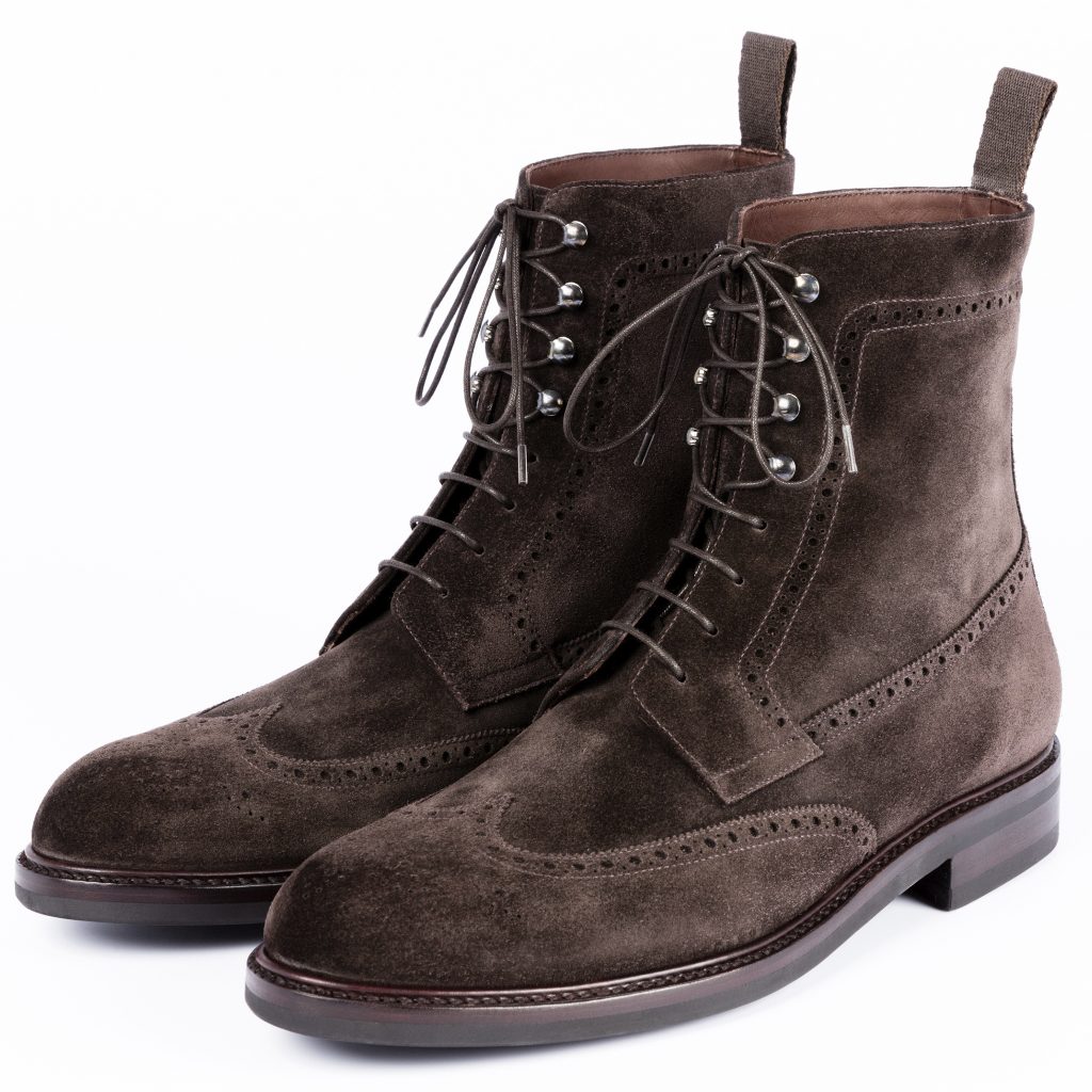 Brown Faux Suede Chukka Boots