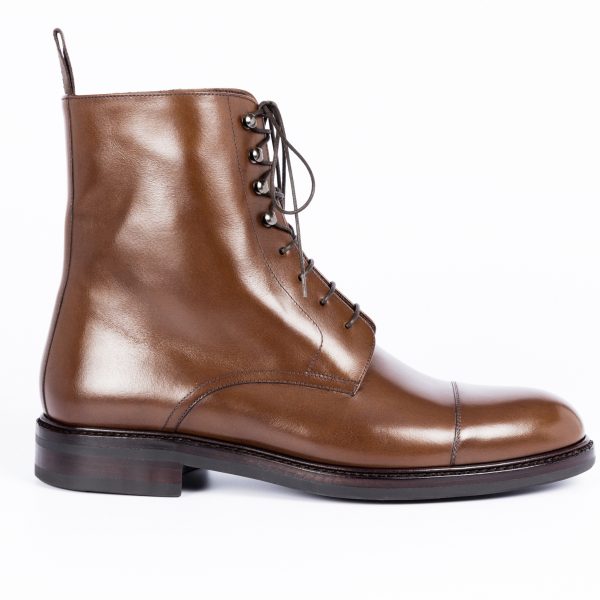 brown oxford boot side
