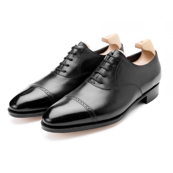 Black Punched Oxford