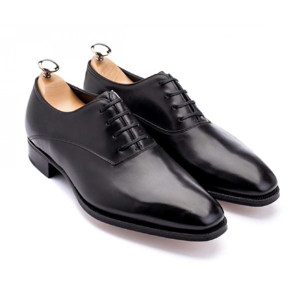 Black Plain Toe Oxford - Image 3