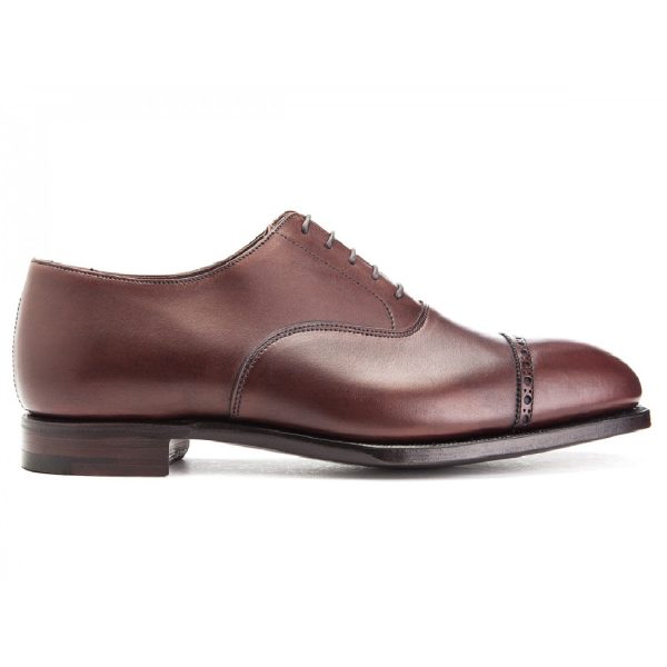 Medium Brown Cap Toe Punched Oxford - Image 2