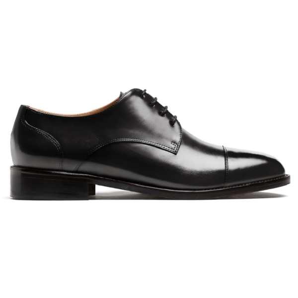 Black Calf Cap Toe Derby - Image 2