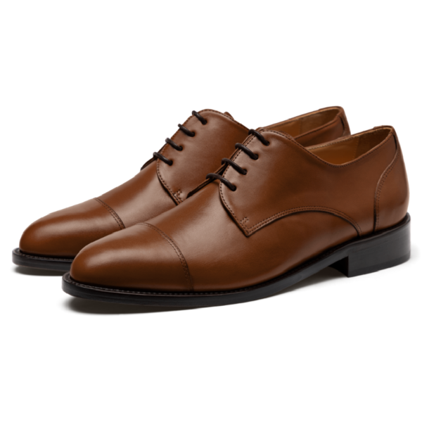 Dark Tan Cap Toe Derby